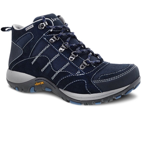 Dansko Paxton Navy Blue Ankle Boots Hiking Size 38 EU US 7.5 orthotic - Picture 1 of 11